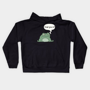 I Toad You So Cute Funny Animal Pun Kids Hoodie